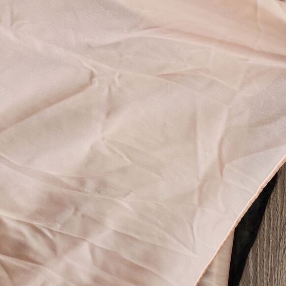 VANITY FAIR VINTAGE LINGERIE BABY DOLL NIGHTGOWN WOMEN Size 38 BLACK BLUSH PINK - Picture 10 of 13